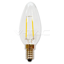LED spuldze (svece) - LED Bulb - 2W Filament E14 Candle Warm White